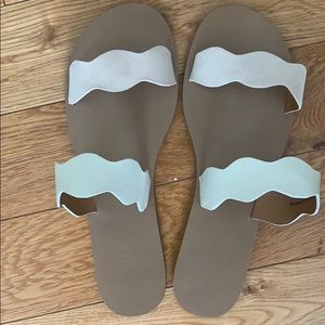 Brand New J Crew Scalloped Sandals